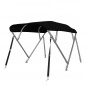 Preview: 4 Stangen Edelstahl Bimini Top Deluxe 215-228cm Breite