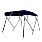 Preview: 4 Stangen Edelstahl Bimini Top Deluxe 200-213cm Breite