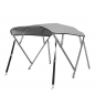 Preview: 4 Stangen Edelstahl Bimini Top Deluxe 155-169cm Breite