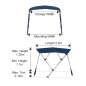 Preview: 4 Stangen Bimini Oceansouth Montagebreite 150-170cm