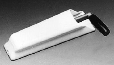 Winschkurbelhalter aus weißem PVC