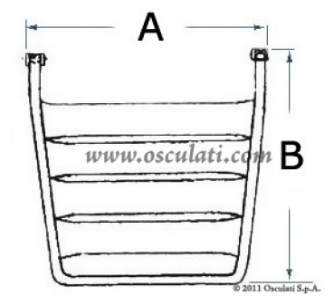 Preview: Badeplattform 2-stufig Breite 58x52cm