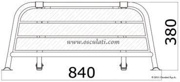 Heck-Badeplattform 840mm Breite