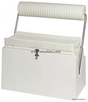 Fahrersitz für offene Boote mit klappbarer Lehne  Einsitzer 48x53