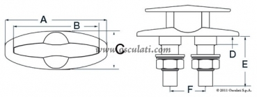 Preview: Abwendbarer Poller RETRACTS Länge 134mm