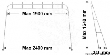 Preview: Klappbares Angelrutenrack