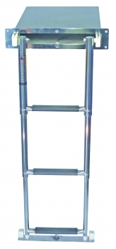 Teleskop Badeleiter in Kassette 4 Stufen