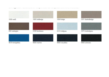 Bimini für Geräteträger "Schlauchboot" Stoff aus Sunbrella