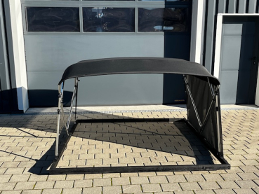 4 Stangen Edelstahl Bimini Top Deluxe 185-198cm Breite