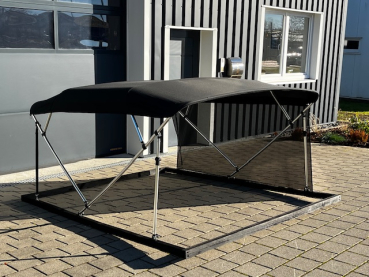 4 Stangen Edelstahl Bimini Top Deluxe 185-198cm Breite