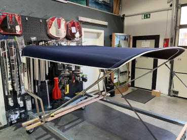 Bimini für Geräteträger "Schlauchboot" Stoff aus Sunbrella