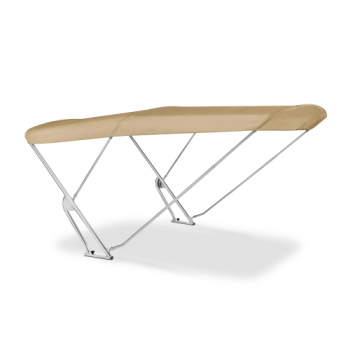 Preview: Bimini mit Geräteträger "Strange XL". Breite 185cm