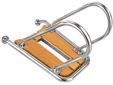 Preview: Bugspriet aus Edelstahl mit Bugrolle,  Wippe und Handlauf 32mm Durchmesser