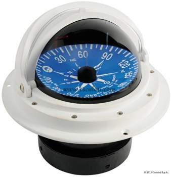 Einbaumodell Rose mit Draufsicht Gehäuse weiß Farbe Rose blau