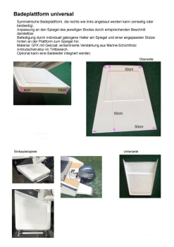 Badeplattform aus GFK für Motor-und Segelboote mit 3-stufiger Badeleiter