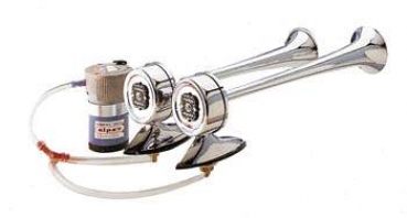 lautes Doppelhorn mit separatem Kompressor