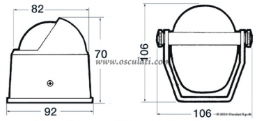 Preview: Stella Kompass mit Bügel