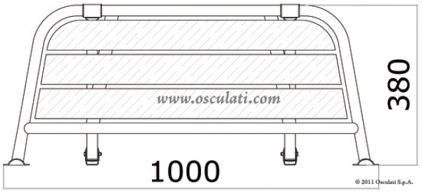 Heck-Badeplattform 1000mm Breite