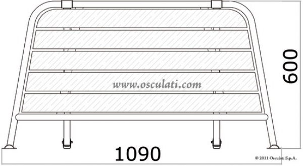 Heck-Badeplattform 1090mm Breite