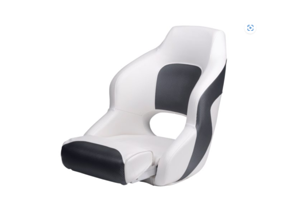 Bootssitz Bootsstuhl Steuerstuhl "Capitain De Luxe" Flip Up Kunstleder