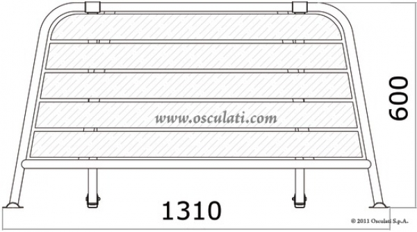 Heck-Badeplattform 1310mm Breite