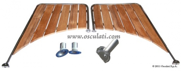 Badeplattform rundes Heck 530x430x885 mm