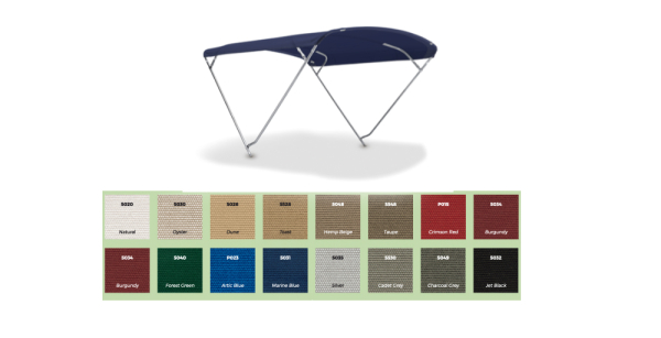 Edelstahl Bimini Top Fly Bridge 200 ± 10cm Breite