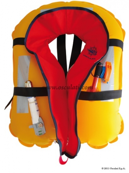 Selbstaufblasende Rettungswesten "Fun" 150 N rot