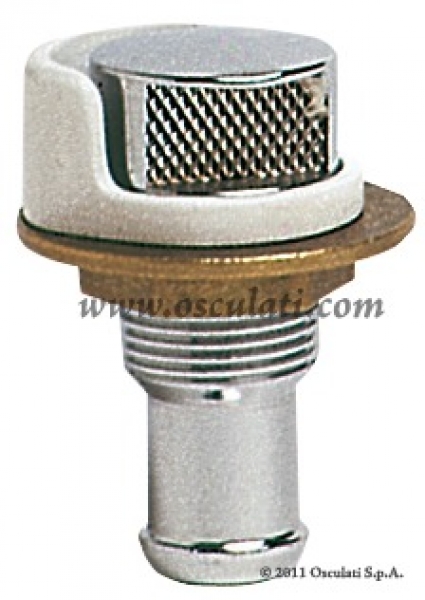 Tanklüfter aus verchromten Messing 16mm Schlauchanschluss