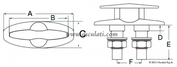 Abwendbarer Poller RETRACTS Länge 134mm