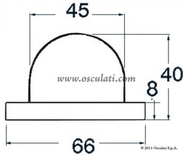 Kleine Navigationslichter UTILITY aus verchromtem ABS Typ 135° verchromt