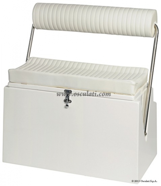 Fahrersitz für offene Boote mit klappbarer Lehne Einsitzer 48x53