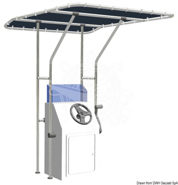 T-Top aus Eloxal Breite 120cm