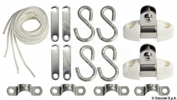 Edelstahl Bimini Top Osculati 200-210cm Breite