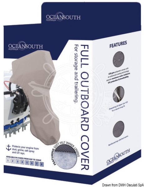 Motorabdeckung für 2/4-Takt-Außenborder 200-300 PS (hoch)