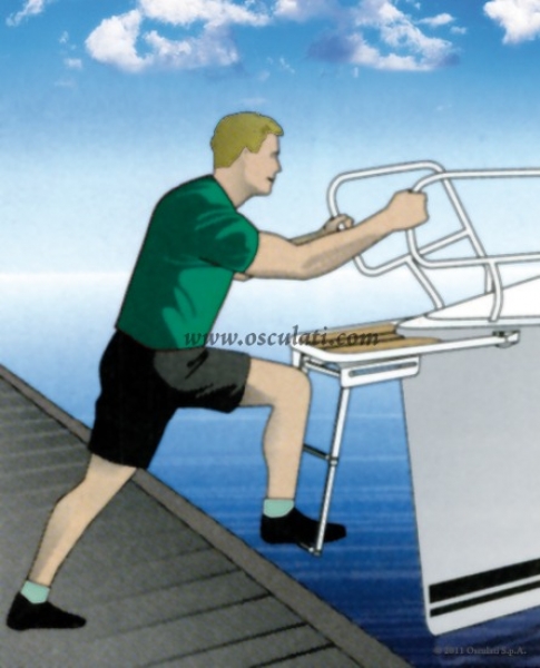 Bugspriet mit Leiter 2 Stufen