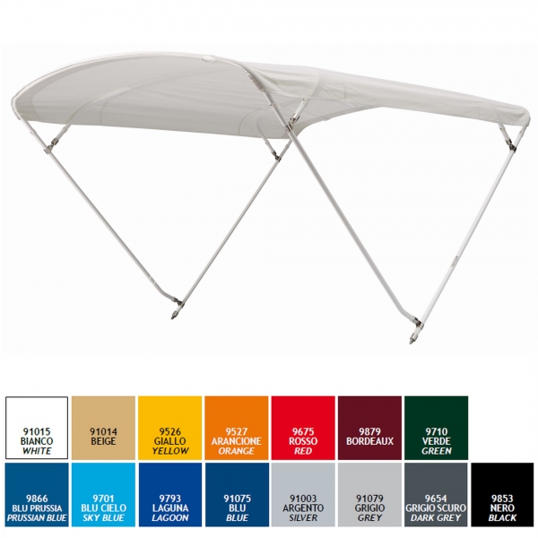 4-Stangen Bimini Top Breite 275cm ±10cm