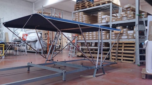 Bimini Top Vorne und hinten + Geräteträger