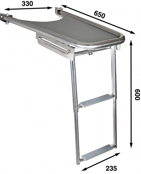 Bugplattform mit fester Leiter