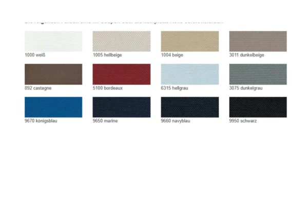 Bimini für Geräteträger "Schlauchboot" Stoff aus Sunbrella