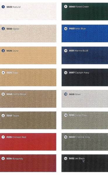 Bimini Top mit Geräteträger Breite 170cm bis 245cm