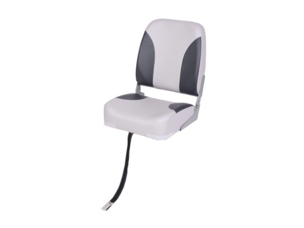 Bootssitz 56x40,5x38cm Farbe grau/dunkelgrau Klappsitz Steuerstuhl Bootsstuhl