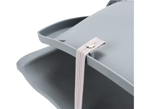 Bootssitz 37x52x46cm Farbe grau Klappsitz Steuerstuhl Bootsstuhl