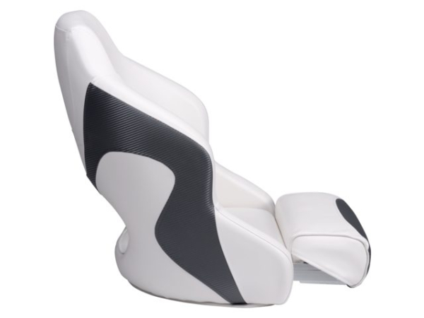 Bootssitz Bootsstuhl Steuerstuhl "Capitain De Luxe" Flip Up Kunstleder