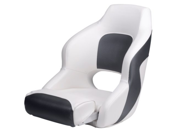 Bootssitz Bootsstuhl Steuerstuhl "Capitain De Luxe" Flip Up Kunstleder