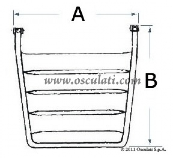 Badeplattform 2-stufig Breite 58x52cm ohne Leiter
