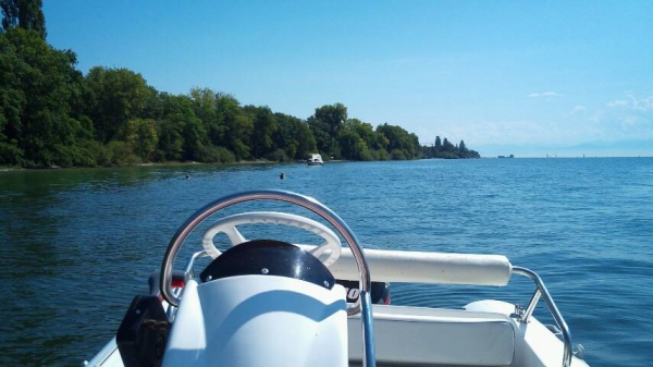Verleihboot RIB mit Bodenseezulassung