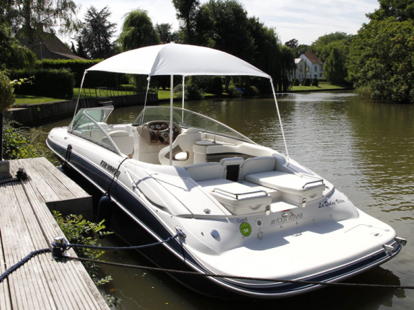 Bootssonnenschirm 190x230cm Farbe weiss