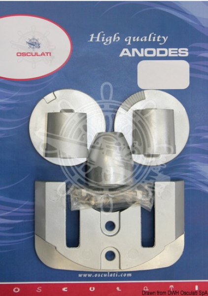 Anoden-Set für Mercruiser Bravo III Aluminium