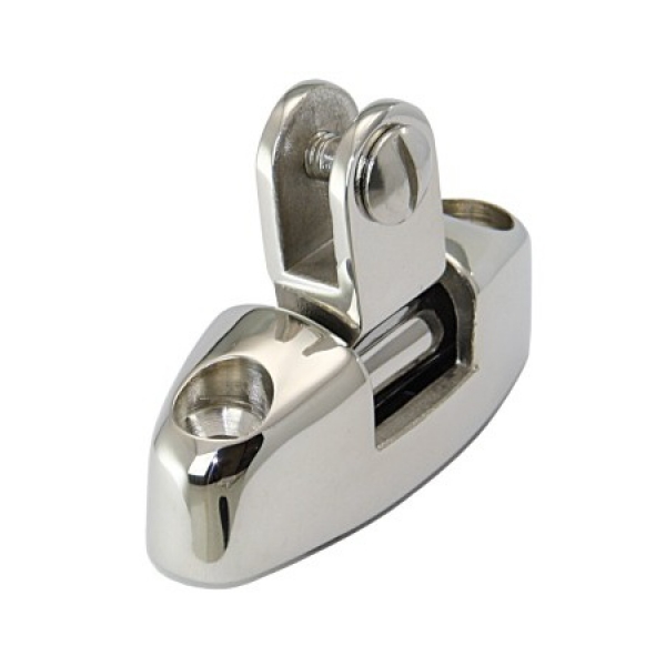 Decksbeschlag, hoch, Aufnahme aus Edelstahl variabel mit Schraube